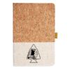 Cork And Heathered Fabric Hardcover Journal 5.5" X 8.25" Thumbnail