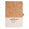 Cork And Heathered Fabric Hardcover Journal 5.5" X 8.25" Thumbnail