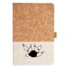 Cork And Heathered Fabric Hardcover Journal 5.5" X 8.25" Thumbnail