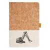 Cork And Heathered Fabric Hardcover Journal 5.5" X 8.25" Thumbnail