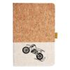 Cork And Heathered Fabric Hardcover Journal 5.5" X 8.25" Thumbnail