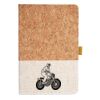 Cork And Heathered Fabric Hardcover Journal 5.5" X 8.25" Thumbnail