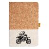 Cork And Heathered Fabric Hardcover Journal 5.5" X 8.25" Thumbnail