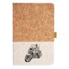 Cork And Heathered Fabric Hardcover Journal 5.5" X 8.25" Thumbnail