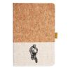 Cork And Heathered Fabric Hardcover Journal 5.5" X 8.25" Thumbnail