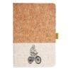 Cork And Heathered Fabric Hardcover Journal 5.5" X 8.25" Thumbnail