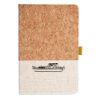 Cork And Heathered Fabric Hardcover Journal 5.5" X 8.25" Thumbnail